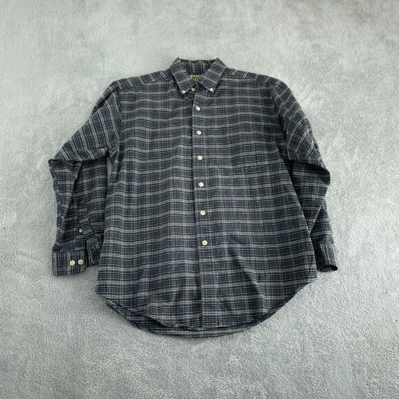 NWT Northwest Territory Mens Medium Button-Down Shirt Blue & Tan 2395 - Picture 1 of 7